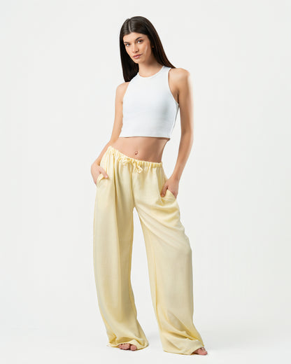 Yellow Linen Pants