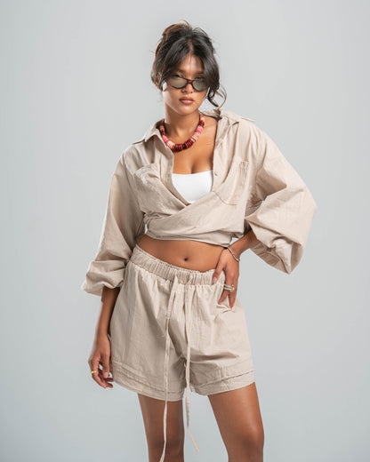BEIGE COASTAL SHIRT