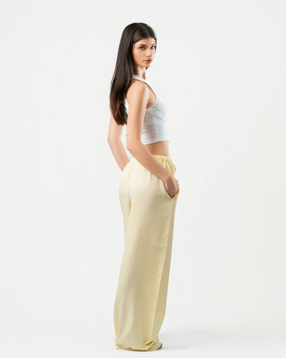 Yellow Linen Pants