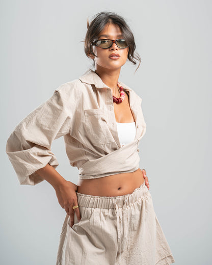 BEIGE COASTAL SHIRT
