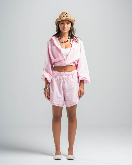 PINK COASTAL SHORTS