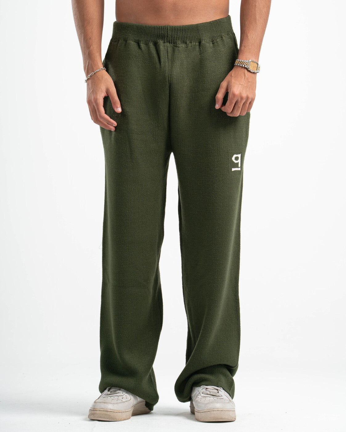 PSYCH OLIVE KNITTED PANTS