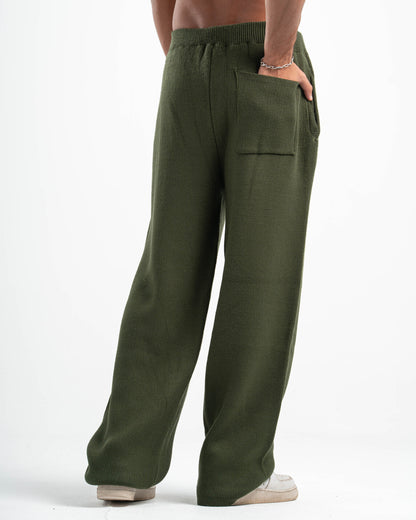 PSYCH OLIVE KNITTED PANTS