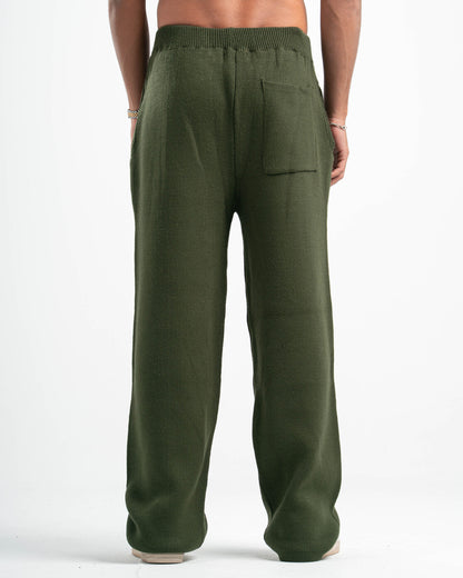 PSYCH OLIVE KNITTED PANTS