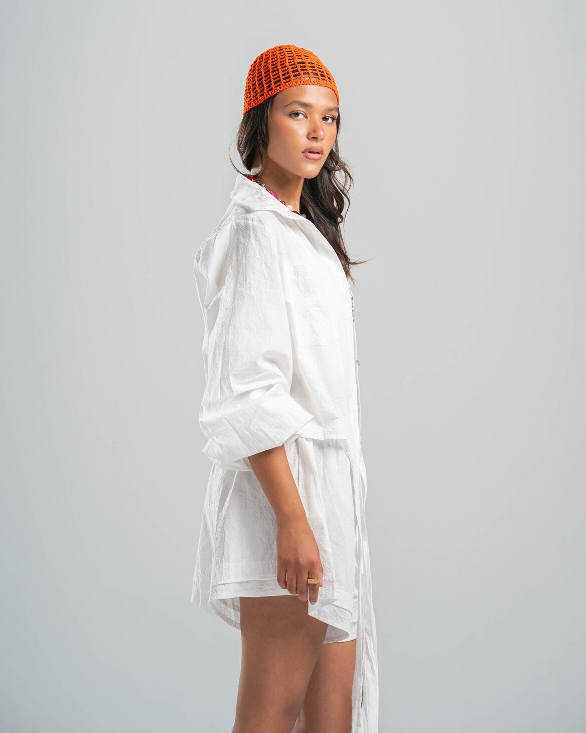 WHITE COASTAL SHORTS