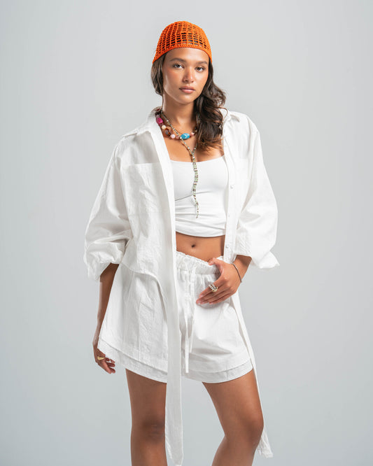 WHITE COASTAL SHIRT