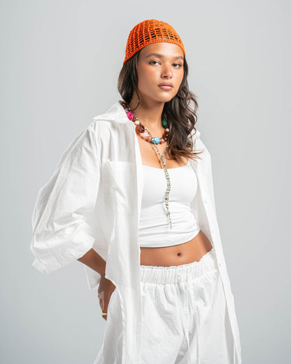 WHITE COASTAL SHIRT