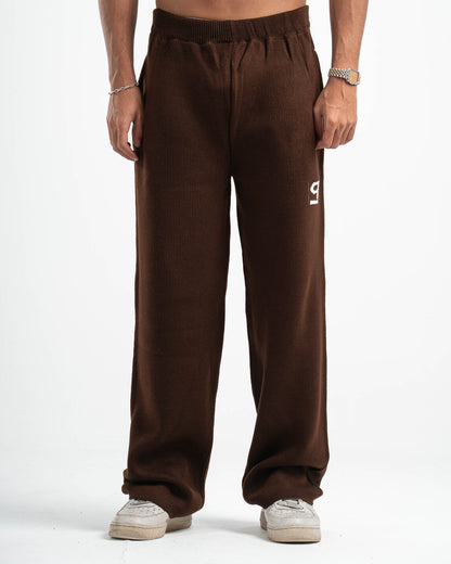 PSYCH BROWN KNITTED PANTS