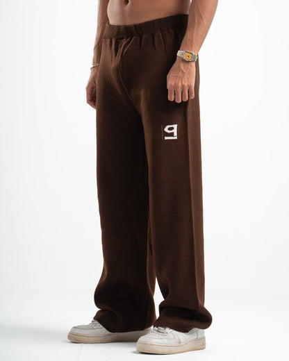 PSYCH BROWN KNITTED PANTS