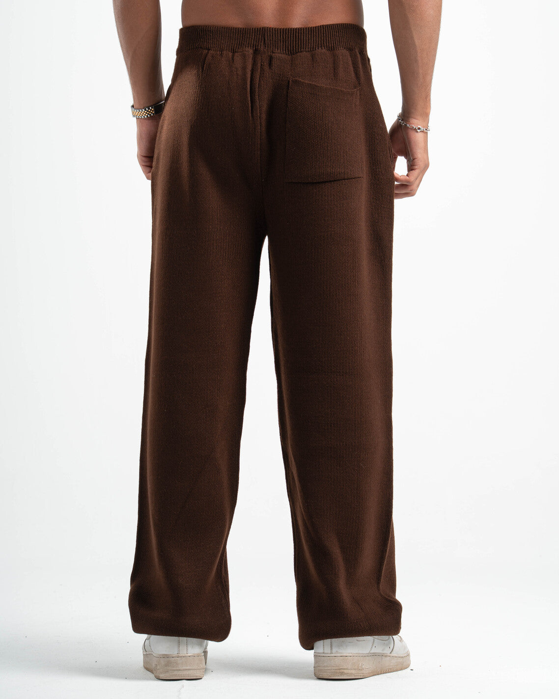 PSYCH BROWN KNITTED PANTS