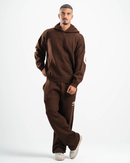 PSYCH BROWN KNITTED PANTS
