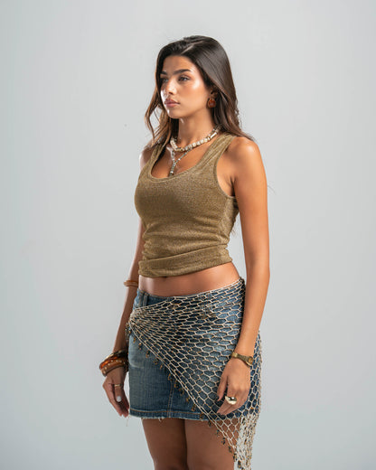 GOLD SHIMMER TOP