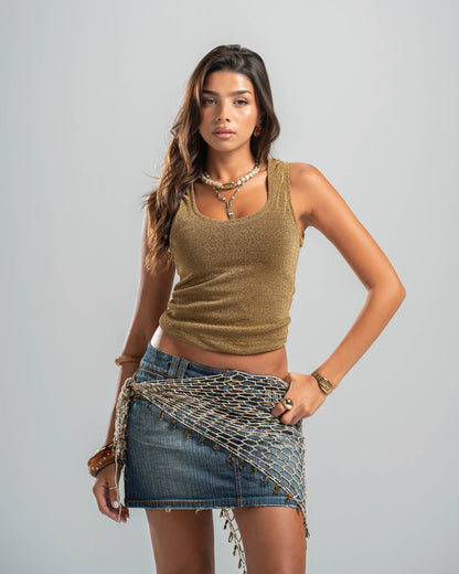 GOLD SHIMMER TOP
