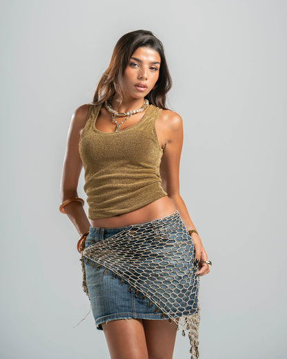 GOLD SHIMMER TOP