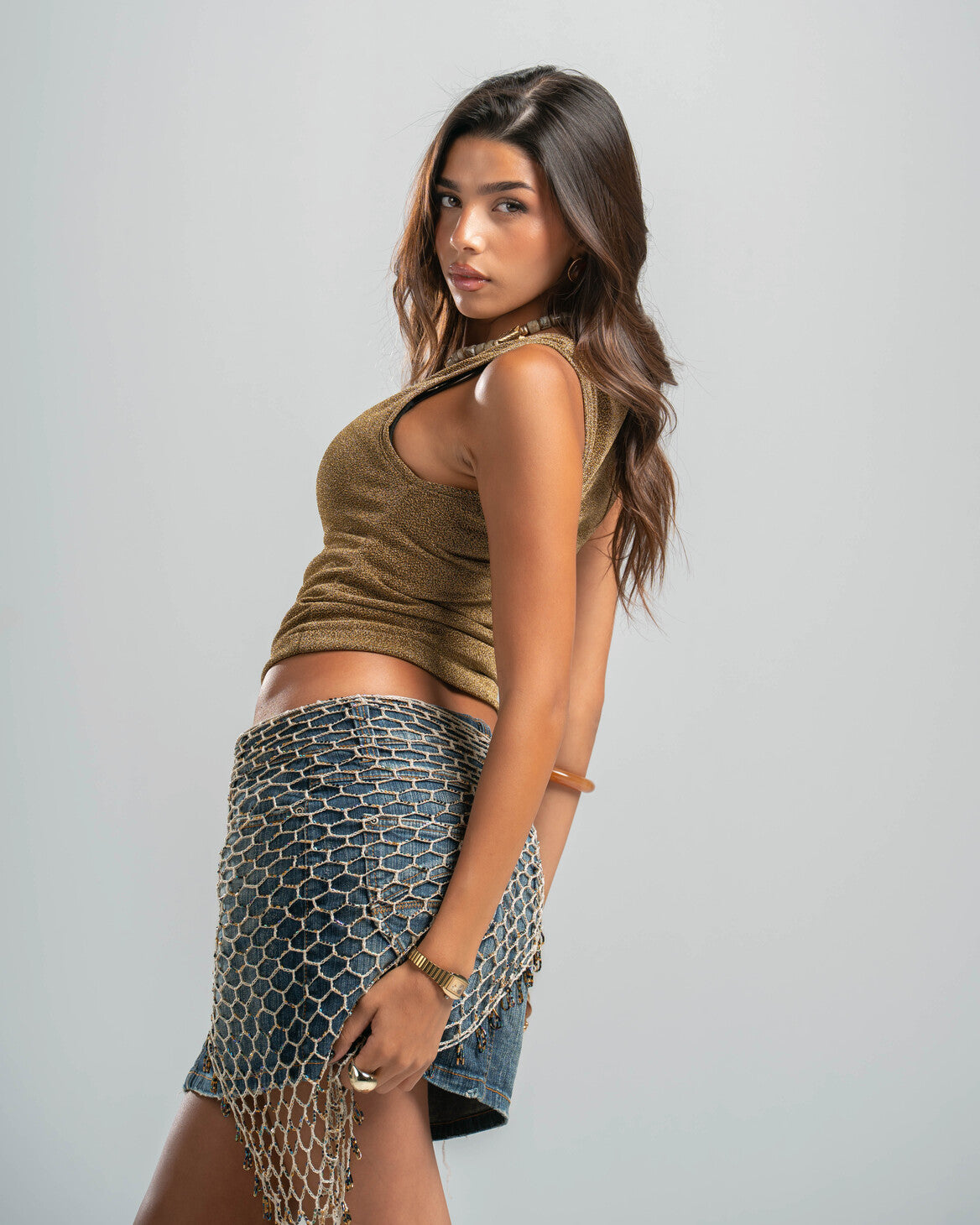 GOLD SHIMMER TOP