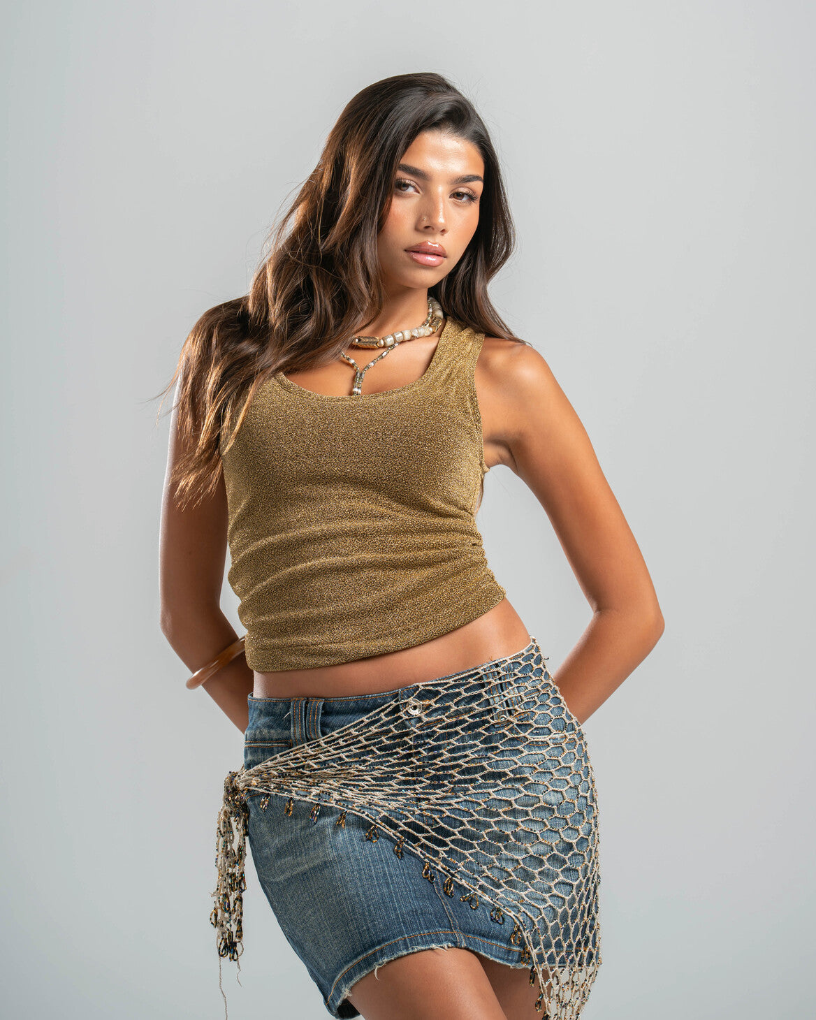GOLD SHIMMER TOP