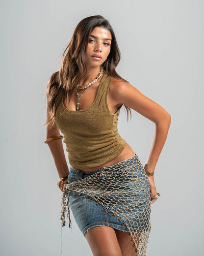 GOLD SHIMMER TOP