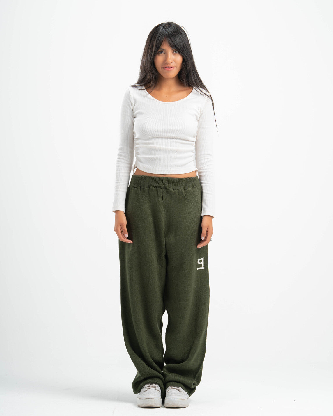 PSYCH OLIVE KNITTED PANTS