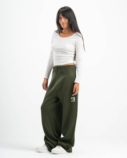 PSYCH OLIVE KNITTED PANTS