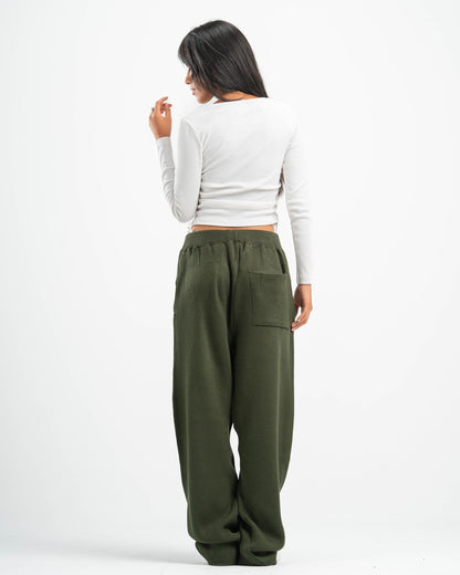 PSYCH OLIVE KNITTED PANTS