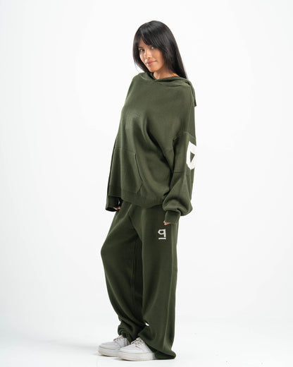 PSYCH OLIVE KNITTED PANTS