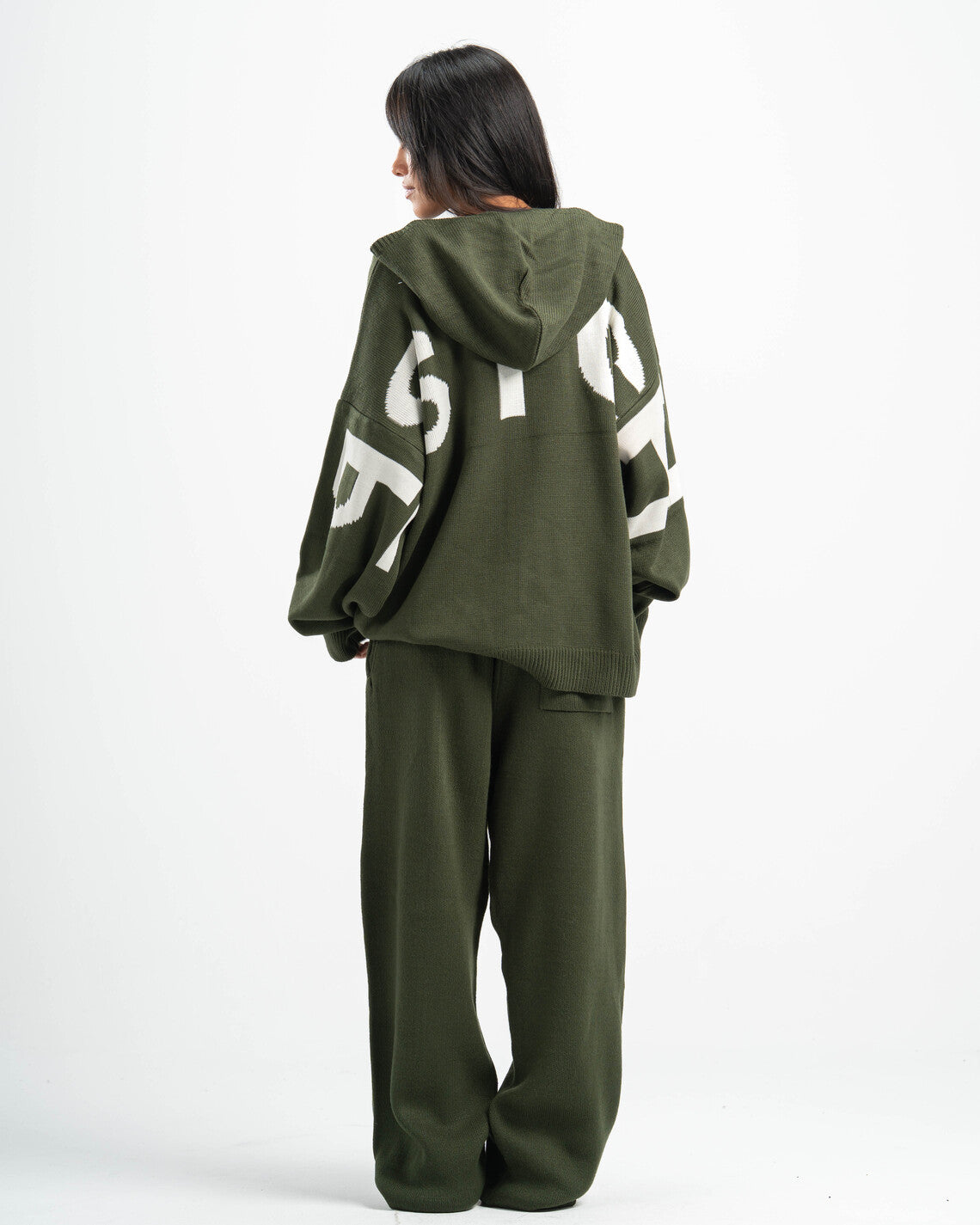 PSYCH OLIVE KNITTED PANTS