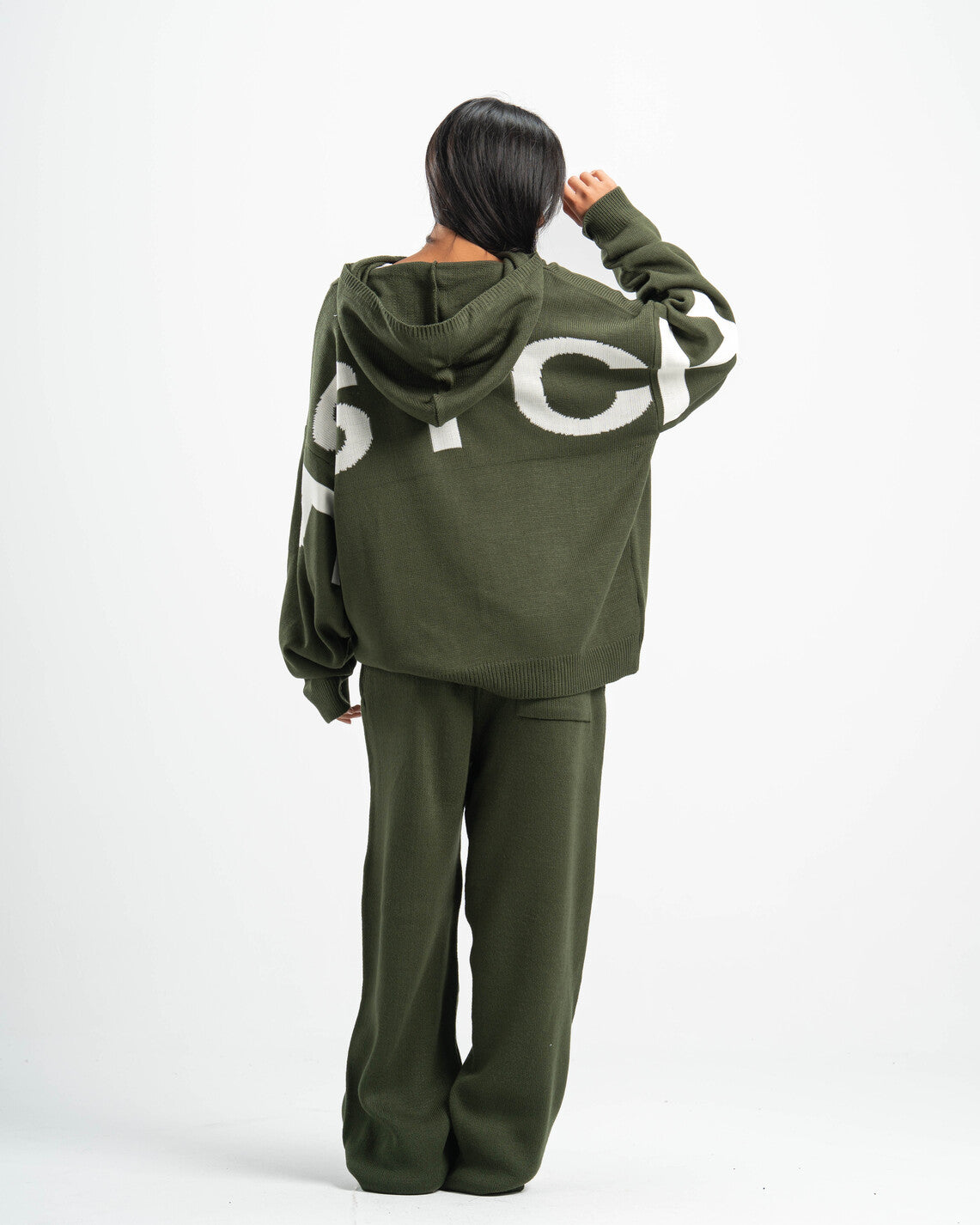 PSYCH OLIVE KNITTED PANTS