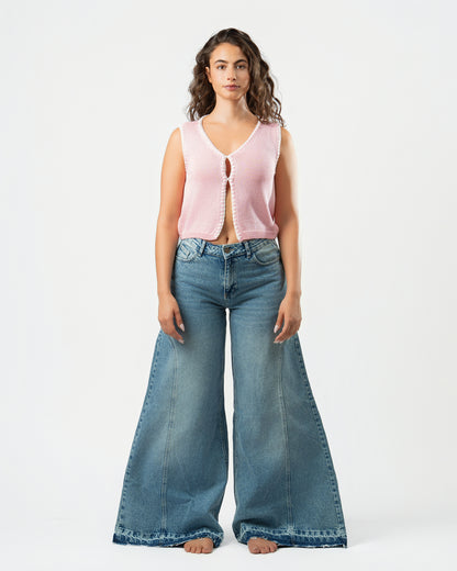 Pattes D’éléphant Jeans in Blue