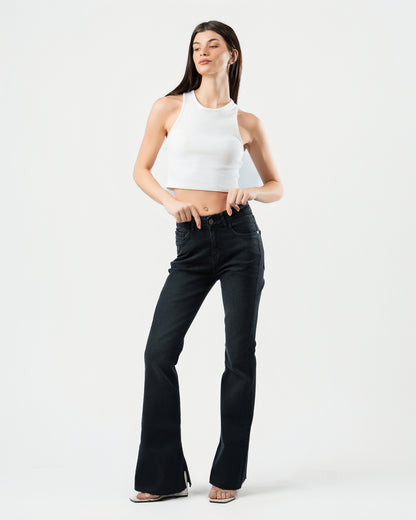 Flared Jeans in Black