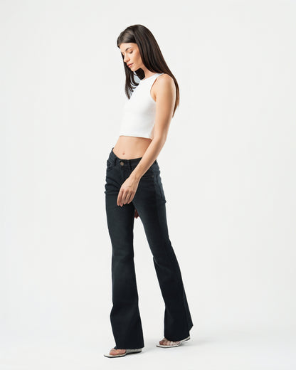 Flared Jeans in Black