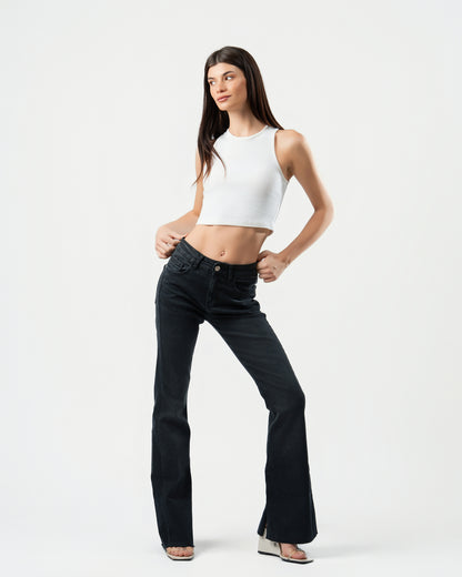 Flared Jeans in Black