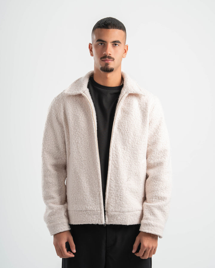 OFF-WHITE FAUX JACKET