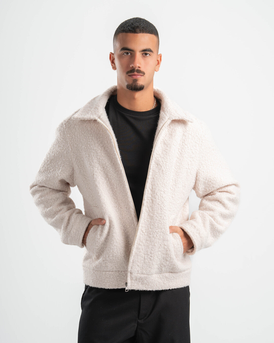 OFF-WHITE FAUX JACKET