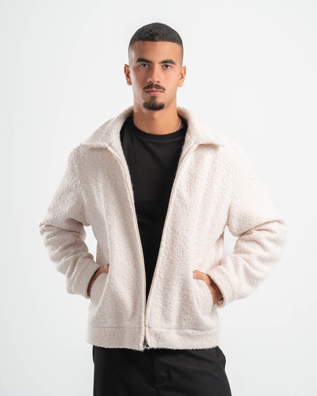 OFF-WHITE FAUX JACKET