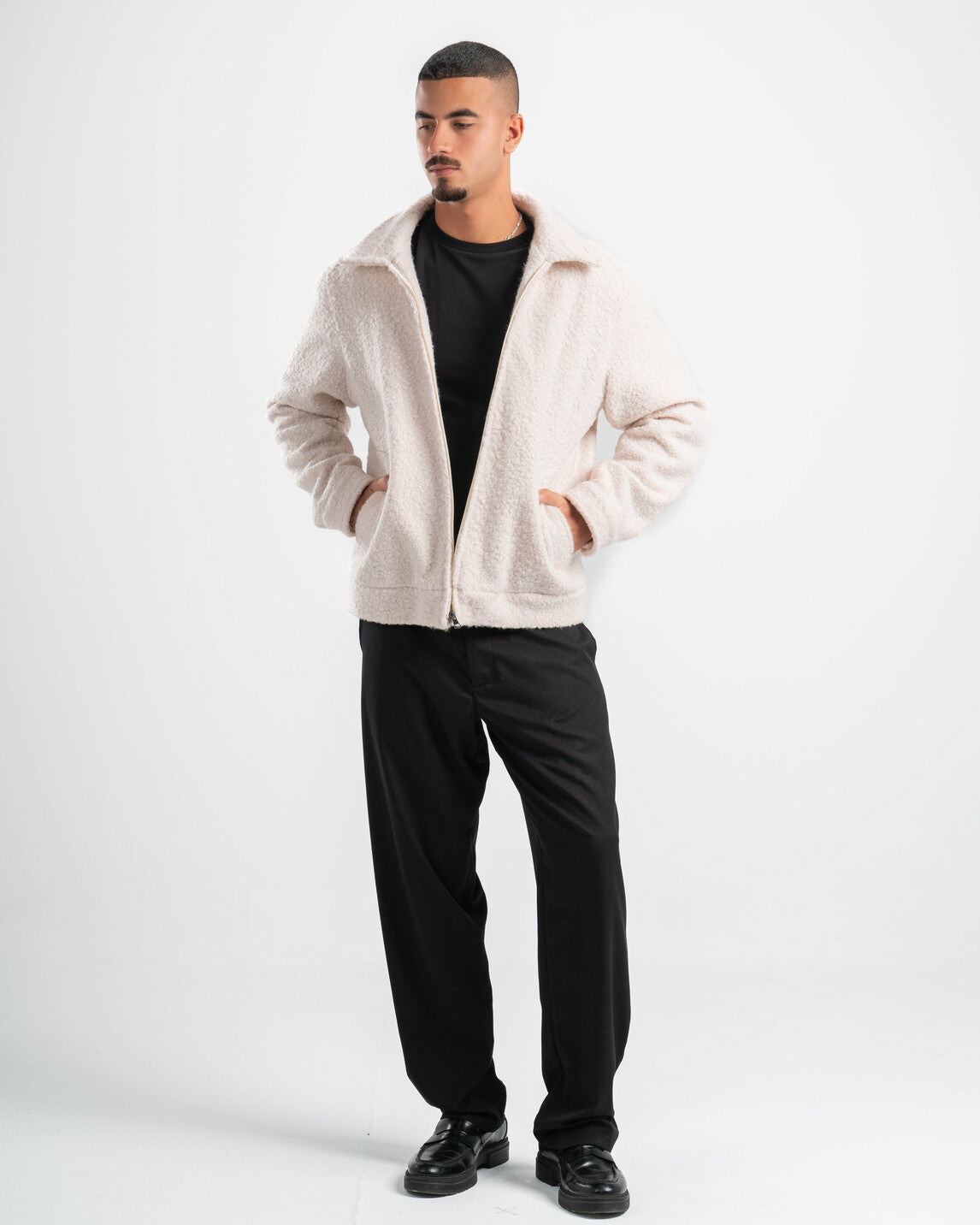 OFF-WHITE FAUX JACKET