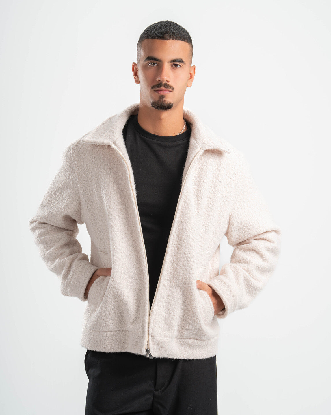 OFF-WHITE FAUX JACKET