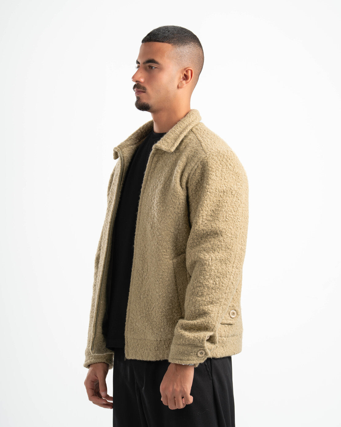 SAGE GREEN FAUX JACKET