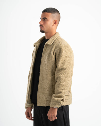 SAGE GREEN FAUX JACKET