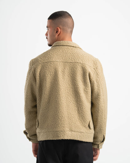 SAGE GREEN FAUX JACKET