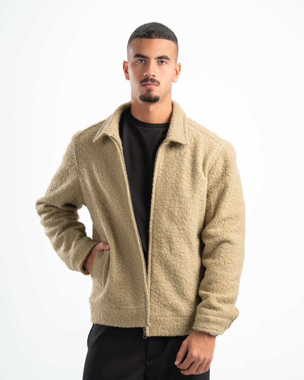 SAGE GREEN FAUX JACKET