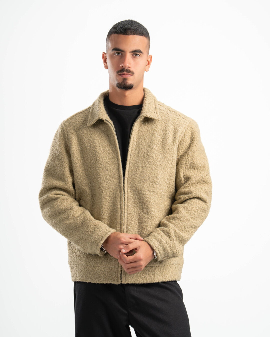 SAGE GREEN FAUX JACKET