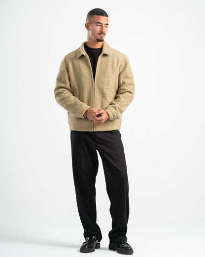 SAGE GREEN FAUX JACKET