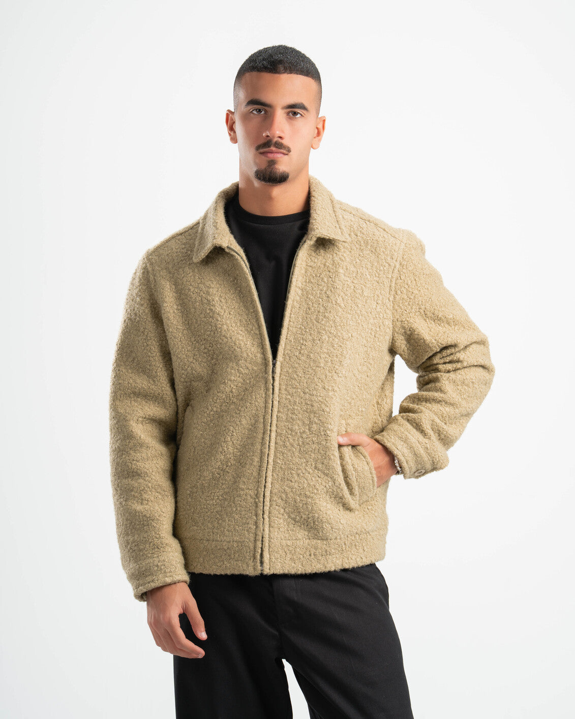 SAGE GREEN FAUX JACKET