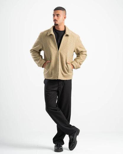 SAGE GREEN FAUX JACKET