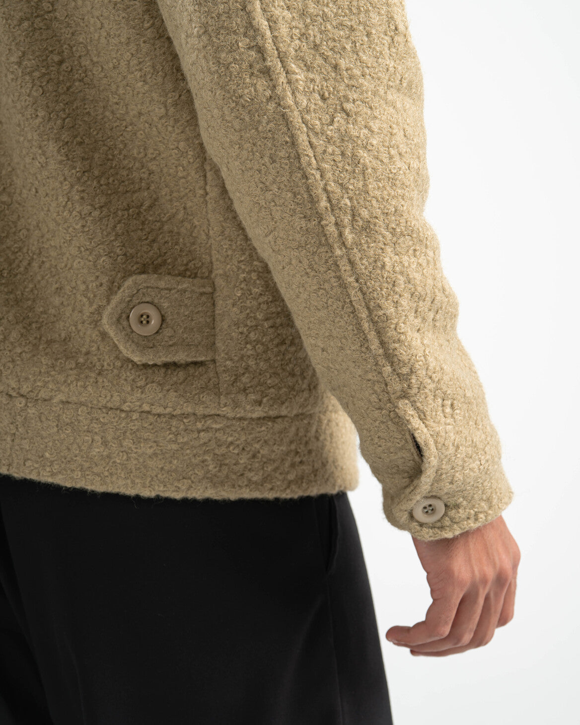 SAGE GREEN FAUX JACKET