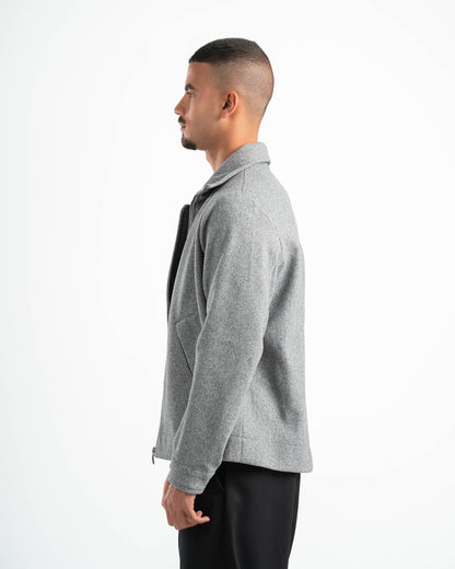 GREY WOOL BLEND JACKET
