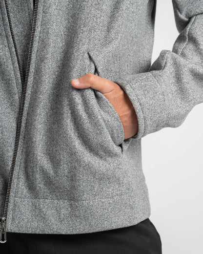 GREY WOOL BLEND JACKET
