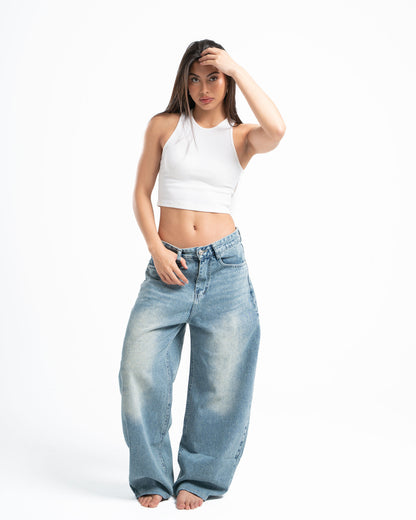 THE 90s BLOWOUT IN DIRTY BLUE