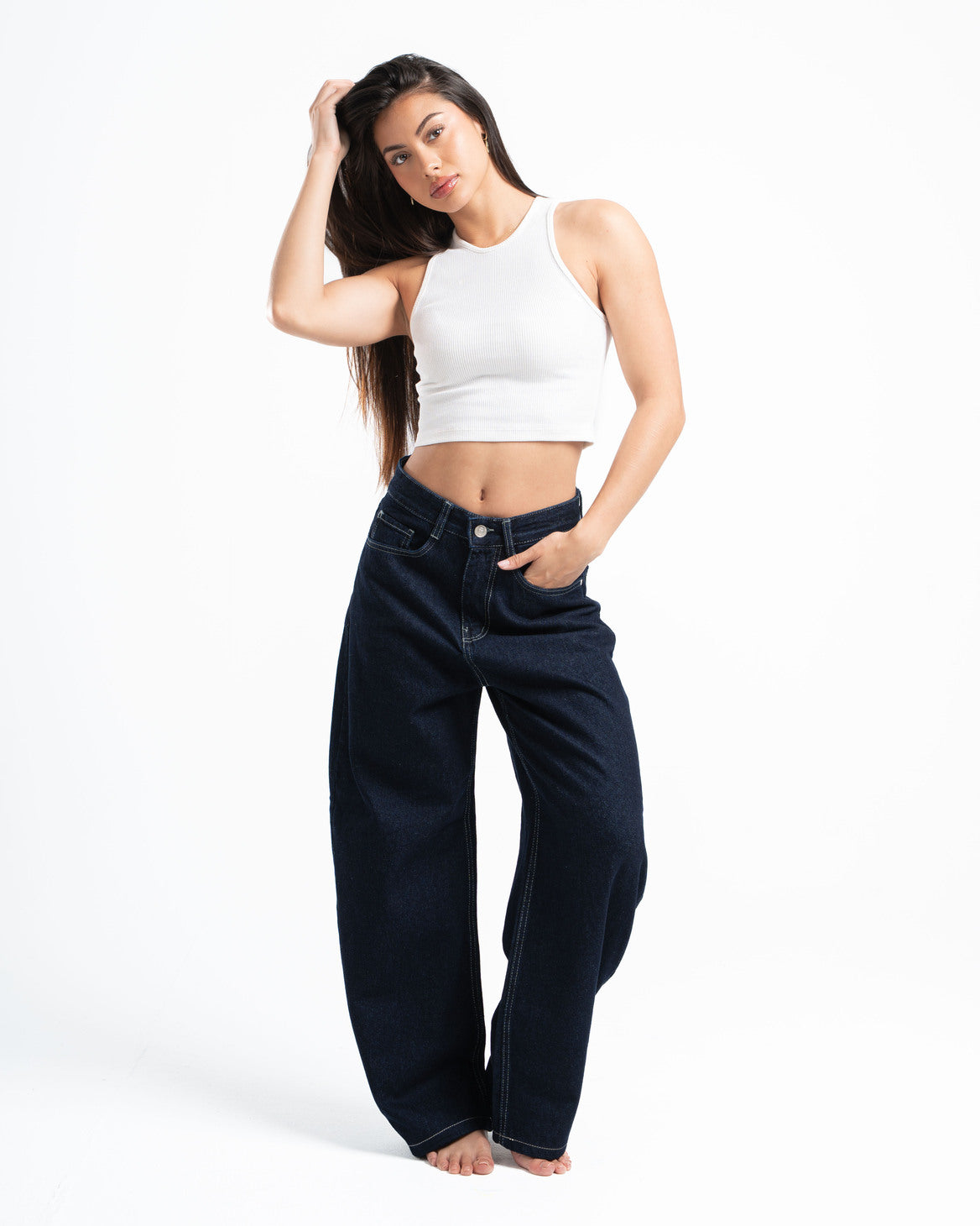 THE 90s BLOWOUT IN RAW JEANS