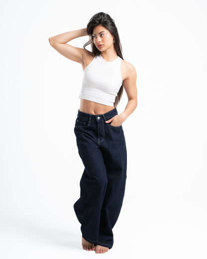 THE 90s BLOWOUT IN RAW JEANS
